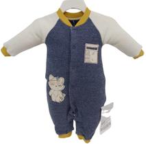 Macacão Longo Plush Bebê Menino LeBhua Paraiso Inverno 13351