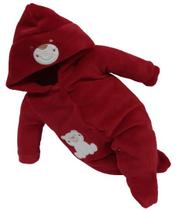 Macacão Longo Plush Inverno Bebê Menino Capuz Bordado 2110 Macacão Longo Plush Inverno Bebê Menino Capuz Bordado 2110