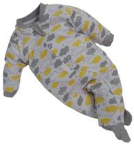 Macacão Longo Suedine Luxo Bebê Menina Menino Zafielo Rf 404