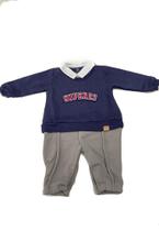 Macacão Longo Super Infantil Azul Keko & Beka