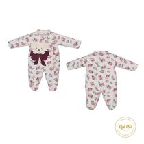 Macacão longo upi uli ursa floral vinho suedini Macacão longo upi uli ursa floral vinho suedini