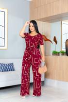 Macacao Longo Viscolycra Bolso Feminino Pantalona