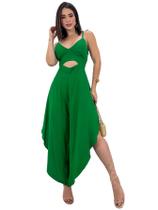 Macacão Longo Viscose Feminino Soltinho Pantacourt Pantalona Alcinha Social Macacão Longo Viscose Feminino Soltinho Pantacourt Pantalona Alcinha Social