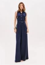 Macacão Longo Wide Leg Sem Mangas 502MA001853 Tamanho PP Marinho Lança Perfume Macacão Longo Wide Leg Sem Mangas 502MA001853 Tamanho PP Marinho Lança Perfume
