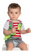 Macacão Macaquinho Infantil Menino Fantasia Parmalat Bebê