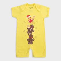 Macacão Manga Curta Baby Duck Comfort - Biscoito Amarelo Macacão Manga Curta Baby Duck Comfort - Biscoito Amarelo