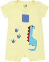 Macacão Manga Curta Bebê Dino Menino Kiko e Kika REF:11524