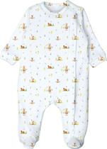 Macacão Manga Londa Zipper Duplo - Bibe - Estampa Amiguinhos