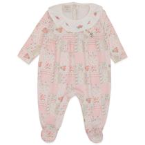 Macacão Manga Longa Bebê Menina Florzinhas Mini & Co Macacão Manga Longa Bebê Menina Florzinhas Mini & Co