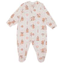 Macacão Manga Longa Bebê Menina Ratinha Bailarina Mini &amp Co