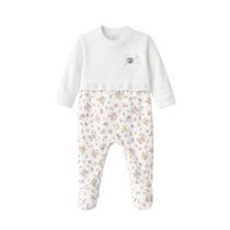 Macacão Manga Longa Bebê Menina Suedine/Tricot Mini &amp Co