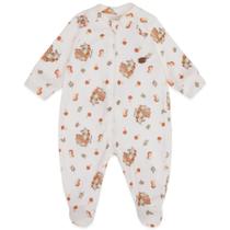 Macacão Manga Longa Bebê Menina Ursinha Mini &amp Co