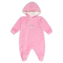 Macacão Manga Longa Com Capuz Plush - Ursa Bailarina - Mini&Co Macacão Manga Longa Com Capuz Plush - Ursa Bailarina - Mini&Co