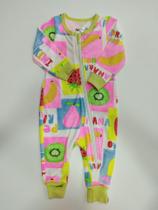 Macacão Manga Longa Com Vira Pé