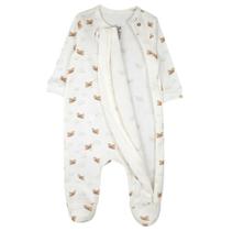 Macacão Manga Longa Com Zíper - Bibe