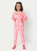 Macacão Manga Longa Soft Menina Gata Cereja ROSA Macacão Manga Longa Soft Menina Gata Cereja ROSA