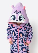 Macacão Manga Longa Soft Menina Onça LAVANDA Macacão Manga Longa Soft Menina Onça LAVANDA