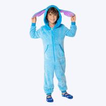 Macacão Manga Longa Soft Unissex Infantil Stitch 030402936 Azul