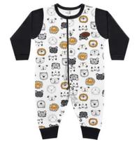 Macacão Manga Longa Suedine Bebê - kiko & kika (REF:08439) Macacão Manga Longa Suedine Bebê - kiko & kika (REF:08439)