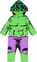 Macacão Marvel Avengers Hulk Cosplay para Baby Boy 24M