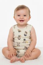 Macacão Masculino Algodão Estampado Elian