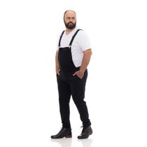 Macacão masculino Jeans Jardineira calça básica suspensório