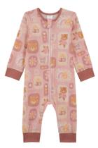 Macacão Menina Bebê Canelado Estampado Kukiê Macacão Menina Bebê Canelado Estampado Kukiê