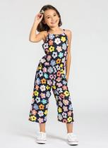 Macacão Menina Pantacourt Flores