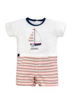 Macacão Menino Barcos Anjos Baby