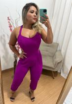 Macacão mid sol Modas feminino, roxo tam G