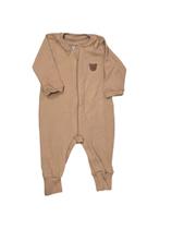 Macacão mini bear masc ml marrom c ziper est urso (rn/p/m)