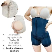 Macacão Modelador Levanta Bumbum 12 Barbatanas