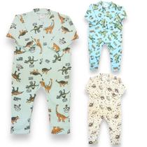 Macacão Moletinho 123 Felpudo Zíper Infantil Inverno Quentinho Estampado Masculino Tamanho:2
