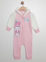 Macacão Moletom Fleece Infantil Para Bebê- ROSA Macacão Moletom Fleece Infantil Para Bebê- ROSA
