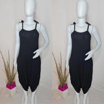 Macacão Nozinho Saruel Com Bolso Moda Femenina