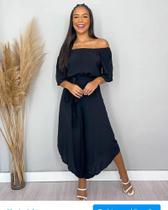 Macacão ombro a ombro preto