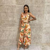 Macacão Pantacourt Estampado Macacão Pantacourt Estampado