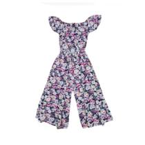 Macacão Pantacourt Manga Curta Infantil Feminino Marisol