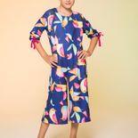 Macacão Pantacourt Moletom "Pássaros" Macacão Pantacourt Moletom "Pássaros"