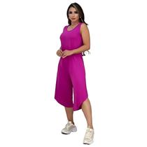 Macacão pantacur fucsia verão fresquinho Macacão pantacur fucsia verão fresquinho