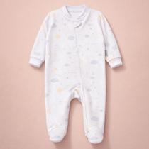 Macacão para Bebê em Fleece Premium Toque Macio Estampadinho Cor:espacoTamanho:3-6m