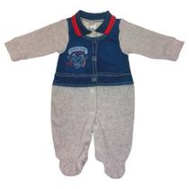 Macacão Para Bebê Em Plush Ref 3006