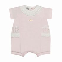 Macacão Para Bebê Menina Curto Dalia Rosa - Sonho Mágico Tamanho:MCor:Rosa