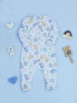 Macacao para bebe Menino CORES SORTIDAS em Soft dia a dia confortavel Pijama Roupa Infantil