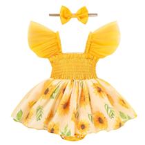 Macacão para meninas, tule, babados, sem mangas, 0-18M Macacão para meninas, tule, babados, sem mangas, 0-18M