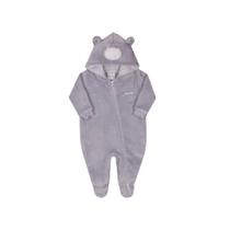 Macacão Pelo Bebê Menino Inverno Capuz Bordado Paraiso 14526 Macacão Pelo Bebê Menino Inverno Capuz Bordado Paraiso 14526