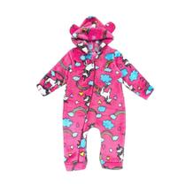 Macacão Pelúcia Fleece Bebe Infantil Zíper Quentinho P/ Frio