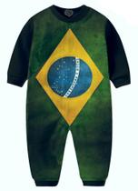 Macacão Pijama Bandeira Brasil infantil tip top Vertical