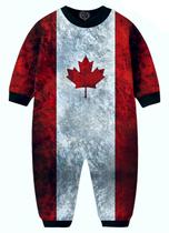 Macacão Pijama Bandeira Canada infantil tip top