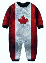Macacão Pijama Bandeira Canada infantil tip top